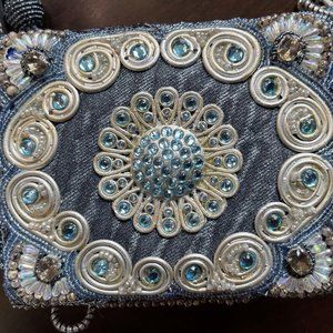 Vintage Mary Frances Beaded Box HandBag